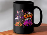 Scary Please Im Adorable Black Cat Mug thumbnail 14