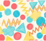 Digital Geometric Pattern Bundle, Abstract Shapes Digital, Circle, Triangle, Zigzag, Colorful, Commercial Use, Planner Graphics, Digital thumbnail 8