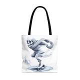 Halloween Tote Bag, Ice Skating Skeleton Tote, Spooky Season, Halloween Gift, Unique Design, Everyday Tote Bag, Cool Tote, Trick or Treat thumbnail 5