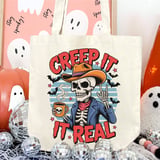 Creep It Real Skeleton Tote Bag thumbnail 2