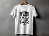 Freedom Is Riding a Bicycle | Step-Thru Cruiser Bike T-Shirt thumbnail 14