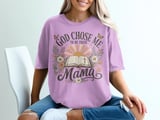 God Chose Me To Be Their Mama Vintage Boho Christian Mom Faith Bible Floral Butterfly Distressed Graphic Other thumbnail 6