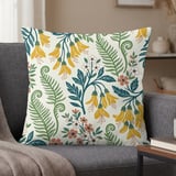 Botanical Fern & Bloom Pillow Case thumbnail 1