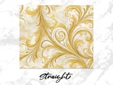 20 oz Golden Baroque Tumbler Wrap, Sublimation Design, Straight and Tapered, Marble Effect, Tumbler Digital Download thumbnail 3