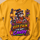 Keep Calm Randy the Raccoon Halloween Sweatshirt thumbnail 9