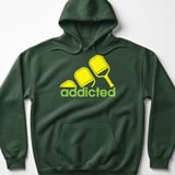 Pickleball Gildan Fleece Hoodie, addicted, Court Pullover thumbnail 5