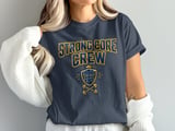 Strong Core Crew T-Shirt: Fitness Gym Workout Abs Shield Crown Dumbbell Graphic thumbnail 5