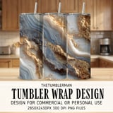 20 oz Skinny Tumbler Wrap Sublimation Design, Gold Marble Tumbler, Straight and Tapered Wrap png, Digital Download, Tumbler Design thumbnail 1
