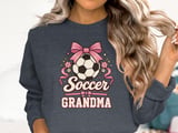 Soccer Grandma Bow Tee or Sweatshirt thumbnail 18