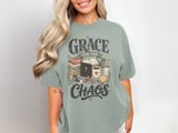 Grace For The Chaos Other, Christian New Mom Gift, Faith Baby Shower, Cozy Parenthood Design, Distressed Scripture Art thumbnail 7