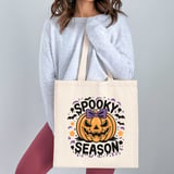 Spooky Season Pumpkin Tote Bag thumbnail 3