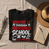 Funny Nurse Student T-Shirt: Nursing School Meltdown Quote, Healthcare Future RN Humor thumbnail 9