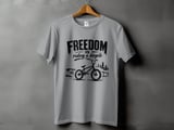 Freedom Is Riding a Bicycle | BMX T-Shirt thumbnail 3