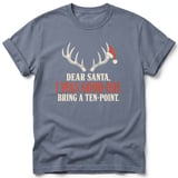 Dear Santa Bring A Ten-Point Tee thumbnail 6