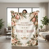 Our First Christmas Married Blanket thumbnail 6