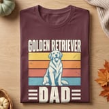 Retro Golden Retriever Dad Tee thumbnail 6