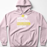 Pickleball Gildan Fleece Hoodie, Mom Grandma Pickleball Legend, Court Pullover thumbnail 8
