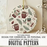 Festive Hygge Winter Digital Pattern Size Bundle Png thumbnail 3