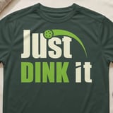 Pickleball Sport-Tek Performance Tee, Just DINK it Graphic, Moisture-Wicking Pickleball Court Apparel thumbnail 5