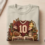Football Season Sweatshirt, Vintage Football Hoodie, Dark Academia Bookish Gameday Shirt, Fall Tailgate Crewneck, Cozy Autumn Sports Gift thumbnail 10