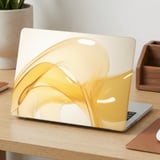 Golden Fluid Swirl MacBook Case thumbnail 2