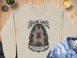 Sailing Ghost Ship All Hands On Deck Nautical Vintage Engraving Graphic Crewneck Sweatshirts thumbnail 9
