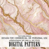 Pink Marble Tumbler Design, Digital Paper, Watercolor Flower, Floral Junk Journal, Scrapbooking, Printable tumbler png, Digital Download thumbnail 13