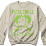 Pickleball Gildan Crewneck Sweatshirt, Pickleball Est. 1984 Social Club Vintage Graphic, Court Warm Up thumbnail 6