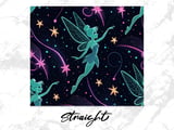 Fairy Tumbler Wrap Design, 20oz Skinny Tumbler Sublimation, Magical Stars, Digital Download, Seamless Wrap, DIY Tumbler Graphics thumbnail 4