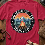 Campfire Memories Camping Vibes Tee thumbnail 4