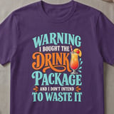 Drink Package Warning T-Shirt thumbnail 2