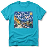 Let It Snow, Let Gogh ~ Comfort Colors Premium Tee thumbnail 5