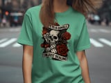 Life Is A Gamble T-Shirt, Tattoo Style Skull Roses T Shirt, Poker Cards Dice Tee, T Shirts for National Tattoo Day, Casino Luck Gambling thumbnail 7