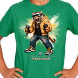 VR Tiger Gamer Shirt for Boys, Funny Virtual Reality Gaming Tee, Kids Birthday Gift, Pixo League by Farron House thumbnail 12