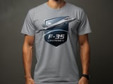 F-35 Lightning II Shirt, Stealth Fighter Jet T-Shirt, Military Aviation Graphic Tee, Air Force Pilot Crest Top, Aviation Enthusiast Gift thumbnail 6