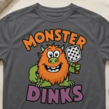 Pickleball Sport-Tek Performance Tee, Monster Dinks, Court Apparel Athletic Short Sleeve Graphic Shirt thumbnail 8