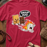 S'mores Group Hug Campfire T-Shirt thumbnail 4