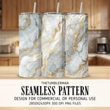 Marble and Gold Tumbler, Digital, Watercolor Texture Background, Printable Tumbler PNG, Scrapbooking Paper, Junk Journal Pages, Flowers Art thumbnail 2