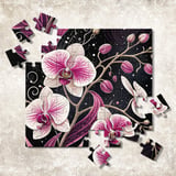 Pink Orchid Tumbler Design, Floral Digital Paper Pack, Watercolor Flower Background, Printable Junk Journal, Scrapbooking Paper Digital thumbnail 12
