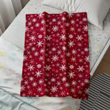 Ret Snowflake Throw Blanket and Pillow: Winter Home Decor  thumbnail 8