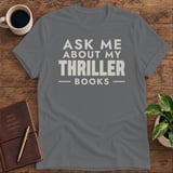 Ask Me About My Thriller Books Softstyle Tee thumbnail 3