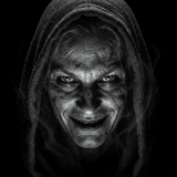 Creepy Old Man Face Mug Wrap, Scary Smile Sublimation Design, Horror Digital Download, Spooky Halloween PNG Graphic thumbnail 10