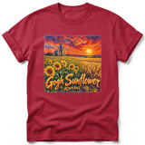 Gogh Sunflower ~ Comfort Colors Premium Tee thumbnail 2