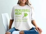 Pickleball Comfort Colors Shirt, Pickleball Mom Like A Normal Mom But Cooler, Vintage Graphic Tee thumbnail 2