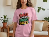 Shake Those Bingo Balls" Game Night T-Shirt thumbnail 3