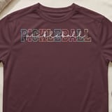 Pickleball Sport-Tek Performance Tee, Pastel Collegiate PICKLEBALL pickleball Typography, Court Apparel thumbnail 2