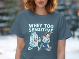 Whey Too Sensitive T-Shirt, Lactose Intolerant Shirt, Funny Food Shirt, Milk Cartoon, Running Man Graphic Tee, Unique Etsy Find thumbnail 7