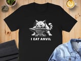 I Eat Anvil absurd brain rot Cat Tee thumbnail 1