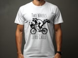 Two Wheels Zero Chill | Raccoon Bike Shirt thumbnail 2