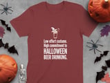 Low Effort Halloween Beer Drinking Tee thumbnail 4